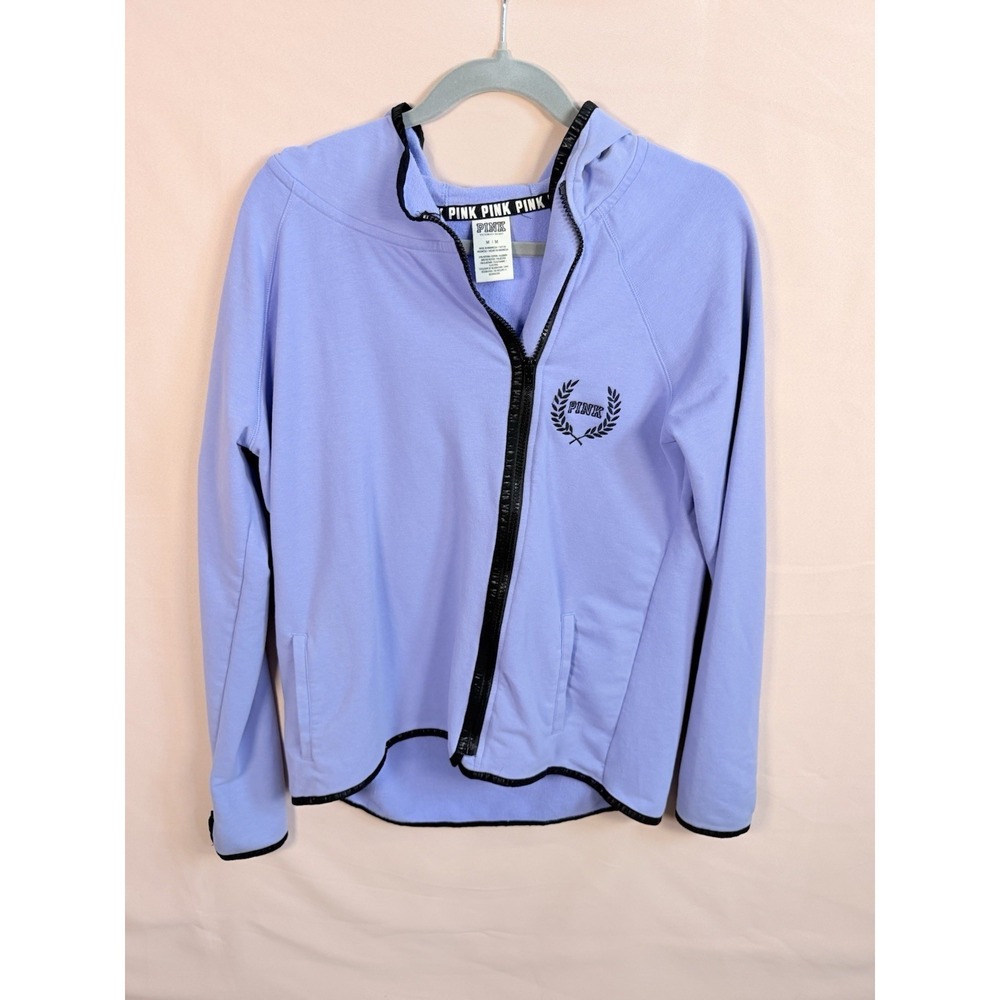 Victoria's Secret Pink Women Blue Track Jacket M